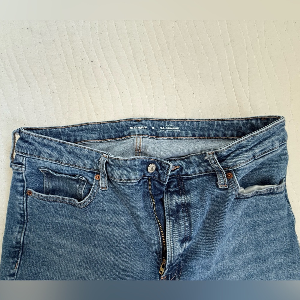 Old Navy Women's Straight Leg Blue Jeans